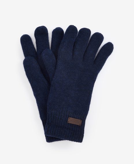 Barbour Carlton Beanie & Gloves Gift Set — Navy