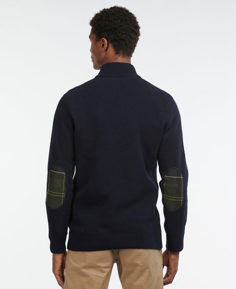Barbour Holden Half Zip Sweater — Navy