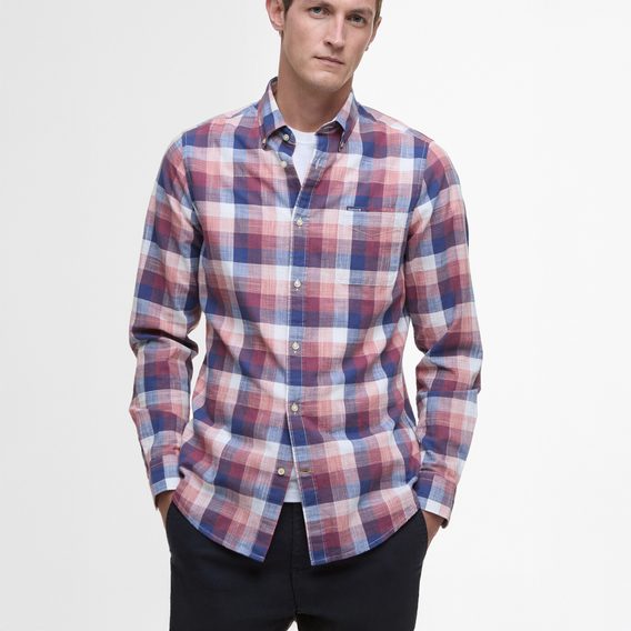 Barbour Hillroad Tailored Shirt — Red Spice