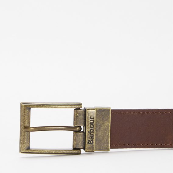 Barbour Reversible Tartan Leather Belt