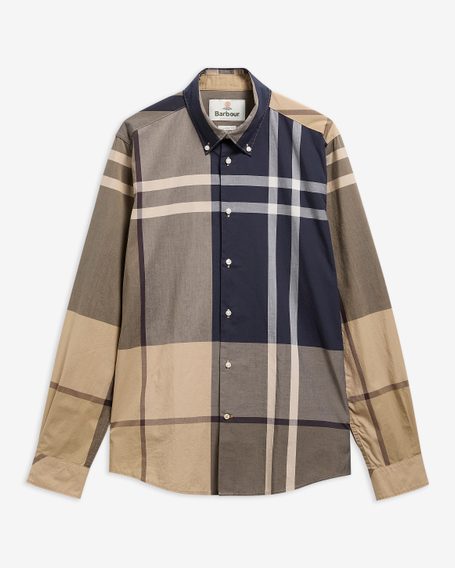 Barbour Oversized Tartan Dunoon Tailored Shirt — Birchwood Dress Tartan
