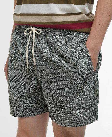 Barbour Shell Swim Shorts — Olive