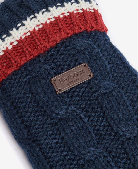 Barbour Cable Knit Lounge zokni