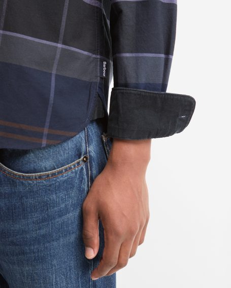 Barbour Mineral Tartan Dunoon Authentic Shirt — Midnight Loch