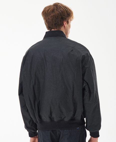 Barbour JBS Wax Flight Jacket — Classic Black