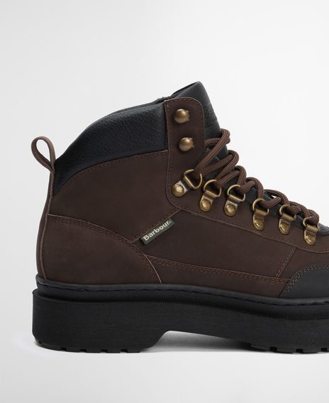 Barbour Sidwood Hiking Boots — Brown Nubuck