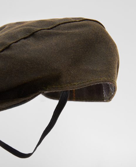 Barbour Dog Wax Flat Cap