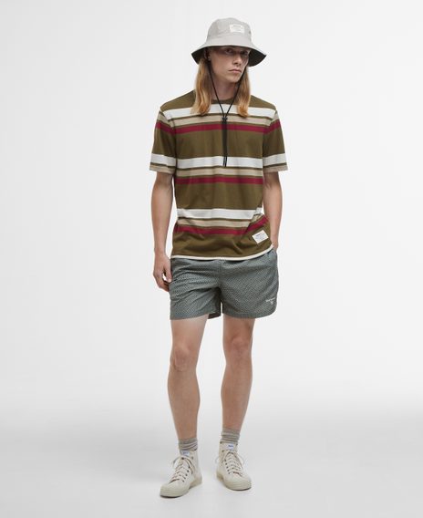 Barbour Shell Swim Shorts — Olive