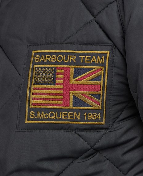 Steppelt kabát Barbour International Steve McQueen™ Quilted Merchant Jacket - Black