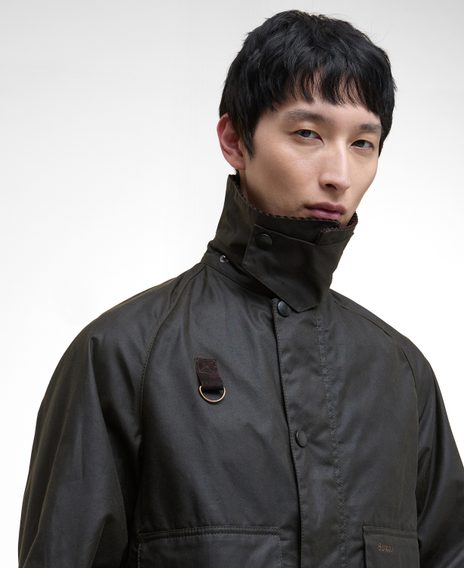 Barbour Spey Waxed Jacket — Olive