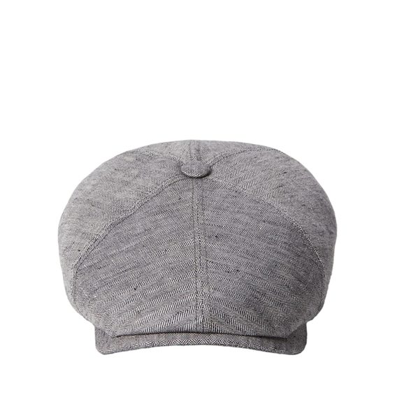 Stetson 6-Panel Linen Cap — Light Grey