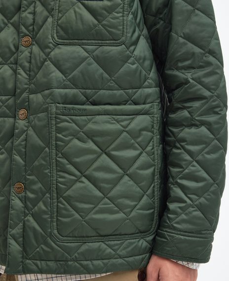 Barbour × Maison Kitsuné Kenning Quilted Jacket — Classic Green