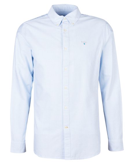 Barbour Striped Oxtown Tailored Shirt — Sky Blue