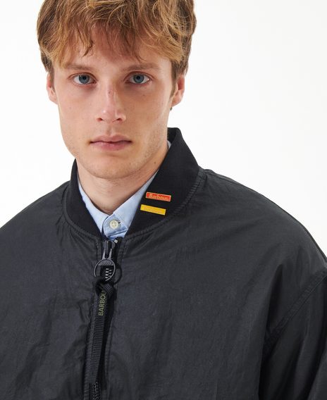 Barbour JBS Wax Flight Jacket — Classic Black