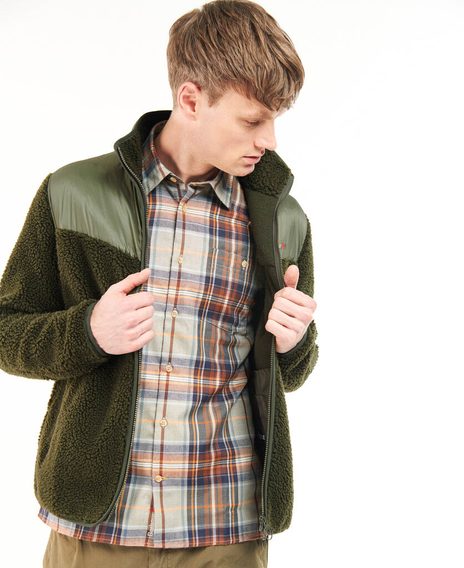 Fleece kabát Barbour Axis Fleece - Olive