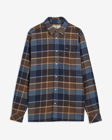 Barbour Copswell Relaxed Checked Shirt — Dark Sand