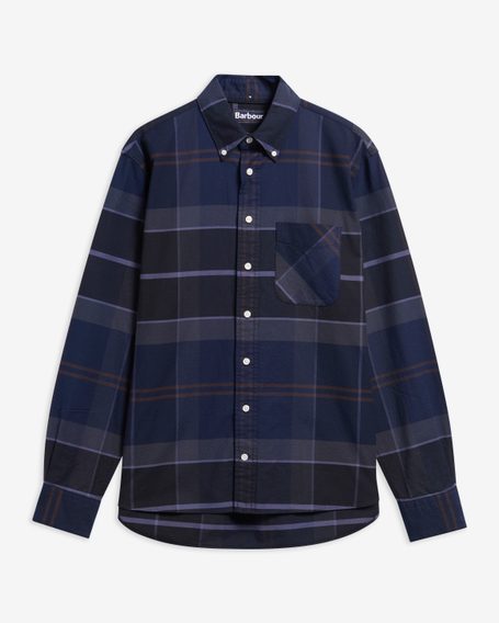 Barbour Mineral Tartan Dunoon Authentic Shirt — Midnight Loch