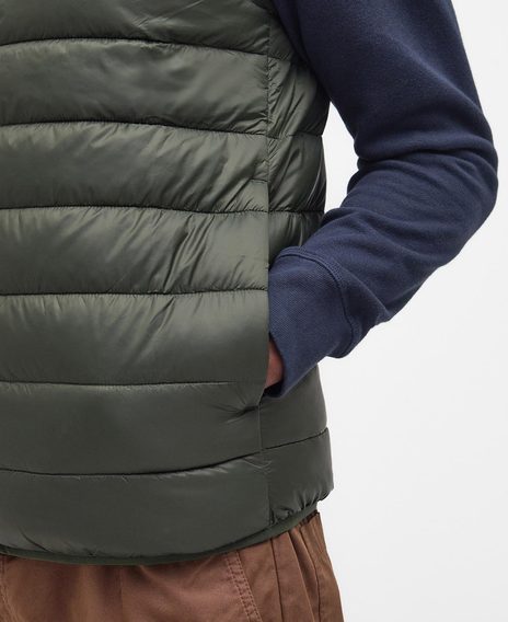 Barbour Bretby Puffer Gilet — Olive
