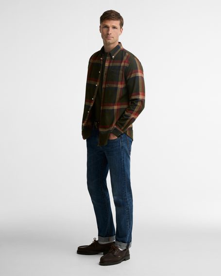 Barbour Folley Tailored Shirt — Olive