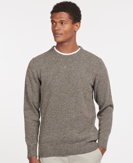 Barbour Tisbury Crew Neck Sweater — Grey Marl