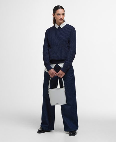 Barbour Hartland Crew Neck Jumper — Navy