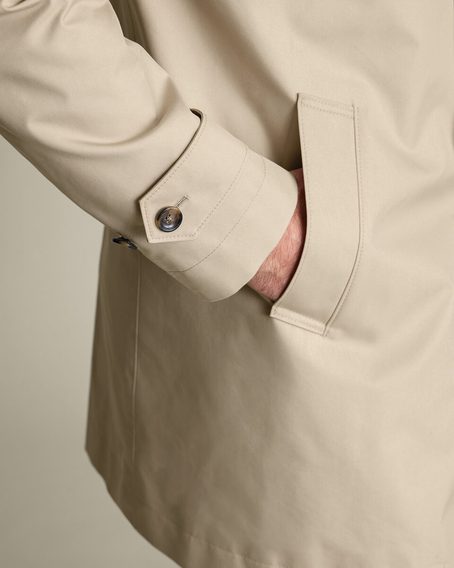 Charles Tyrwhitt Showerproof Raincoat — Stone