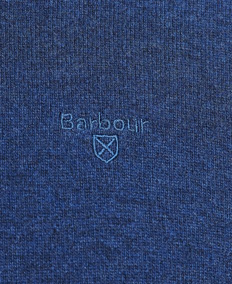 Barbour Essential Lambswool Crew Neck Sweatshirt — Deep Blue