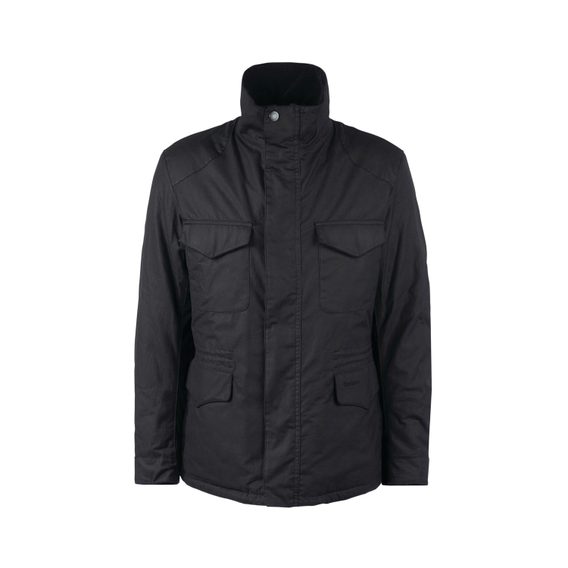 Barbour Emble Wax Jacket — Classic Black