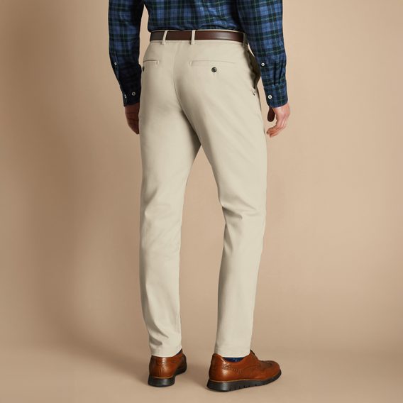 Charles Tyrwhitt Ultimate Non-Iron Chinos — Stone