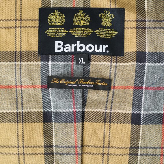 Barbour Ashby Wax Jacket — Navy