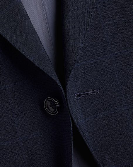 Charles Tyrwhitt Windowpane Check Suit Jacket — Navy