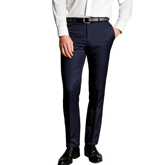 Charles Tyrwhitt Italian Luxury Suit Pants — Dark Navy