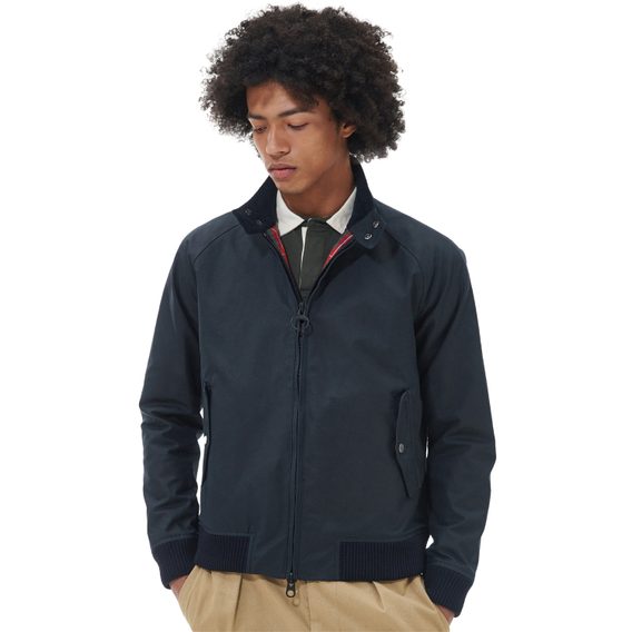 Barbour Porton Wax Jacket — Classic Navy