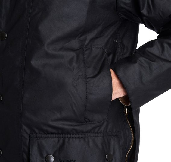 Barbour Beaufort Wax Jacket — Black