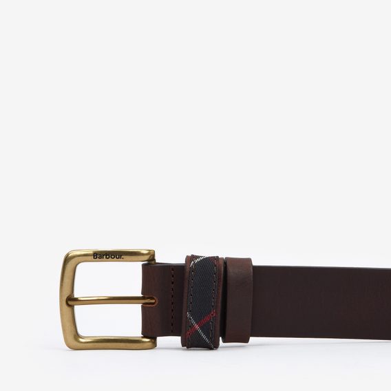 Barbour Esk Leather Belt — Brown