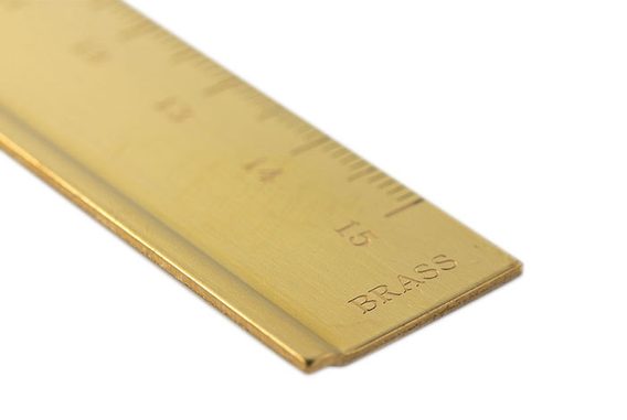 TRAVELER'S COMPANY BRASS PRODUCTS vonalzó sárgarézből