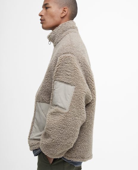 Barbour Weardale Fleece Jacket — Concrete