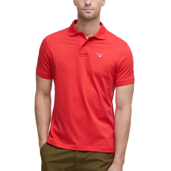 Barbour Active Tailored Fit Polo Shirt — Risk Red