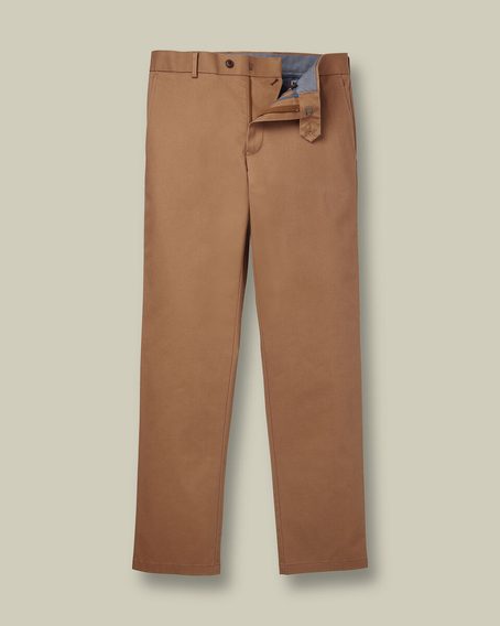 Charles Tyrwhitt Ultimate Non-Iron Chinos — Toffee