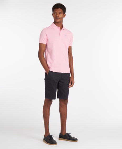 Barbour Sports Polo Shirt — Parfait Pink