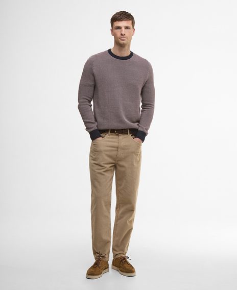 Barbour Wells Crew Neck Jumper — Navy