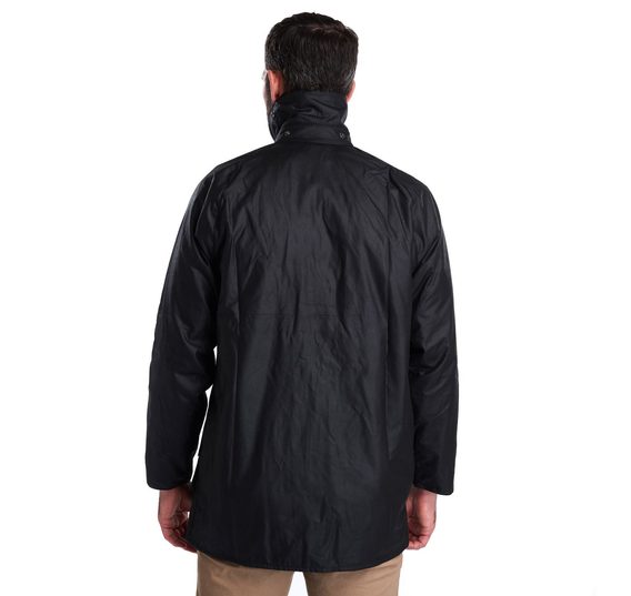 Barbour Beaufort Wax Jacket — Black