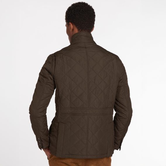 Barbour Quilted Lutz steppelt kabát — Olive