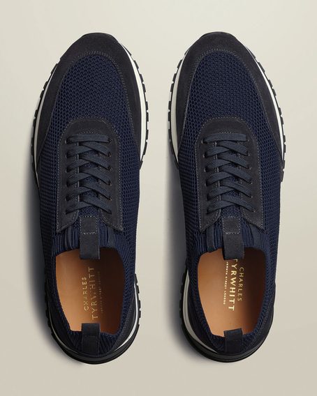 Charles Tyrwhitt Knitted Sneakers — Navy