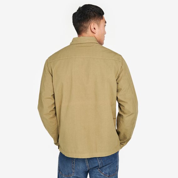 Strapabíró pamut kabát Barbour International McQueen Terrance Chore — Olive