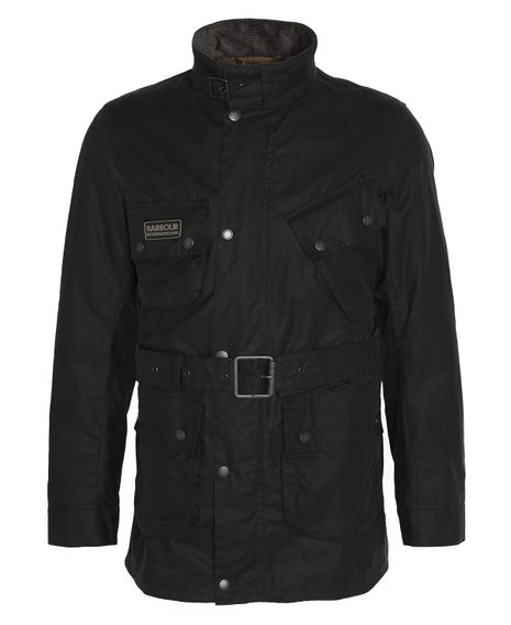 Barbout International Tourer Slim Wax Jacket — Classic Black