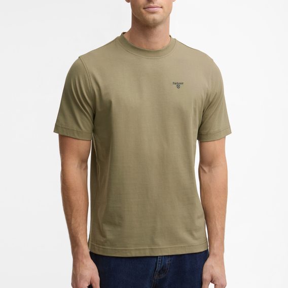 Barbour Sports Relaxed T-Shirt — Grey Olive