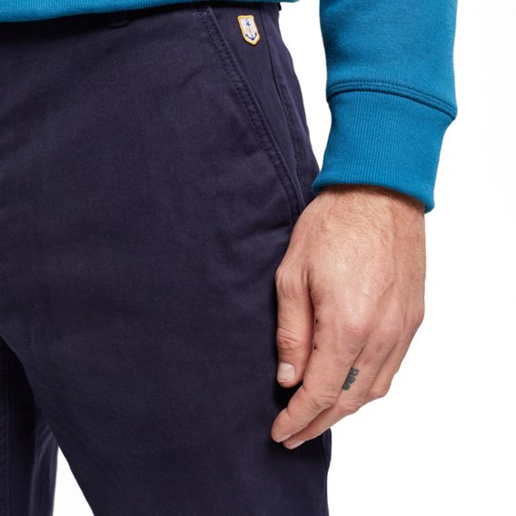 Armor Lux Straight Cut Chinos — Rich Navy