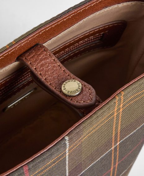 Barbour Cedar Mini Tartan Bucket Bag