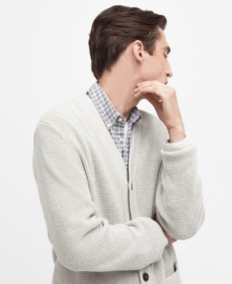 Barbour Howick Cardigan — Whisper White